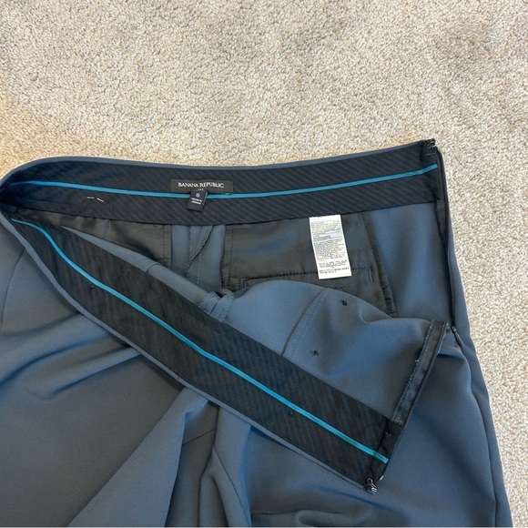 BANANA Republic steel blue sailor pants Sz 8 NWOT - Picture 4 of 11